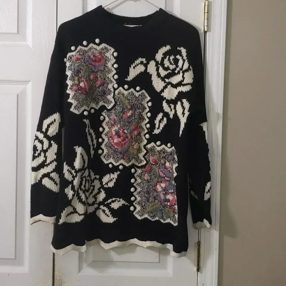 Rebecca Stone vintage sweater Sz M